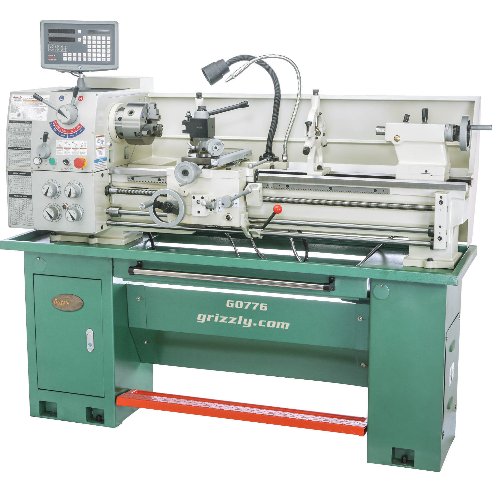 Grizzly G0776 - 13" x 40" Gunsmithing Metal Lathe w/ DRO